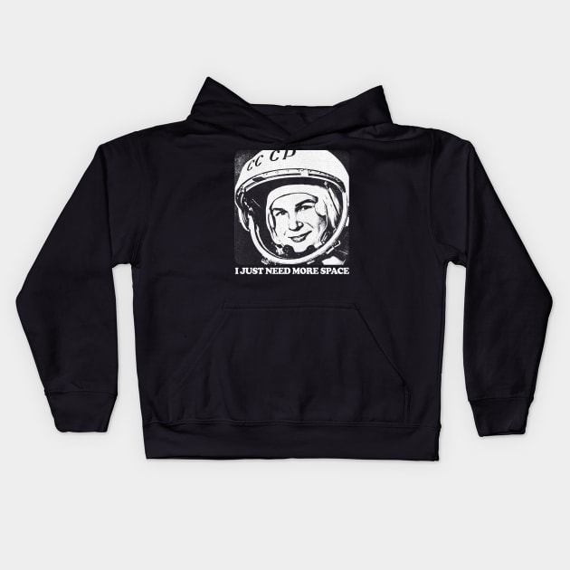 I Just Need More Space / Humorous Retro Space Design Kids Hoodie by DankFutura